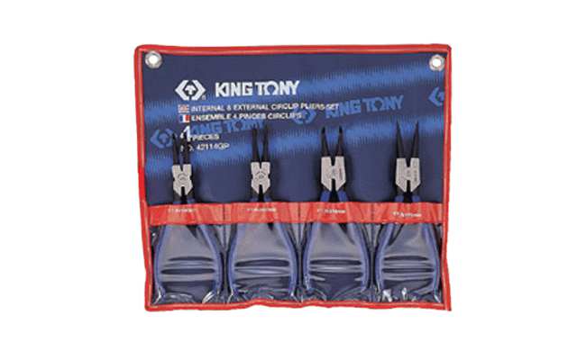 KING TONY Circlip pliers 137613 4 pcs, set