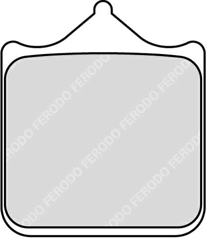 FERODO Brake pad for motorcycle 11148571 4.5mm back cover for BMW