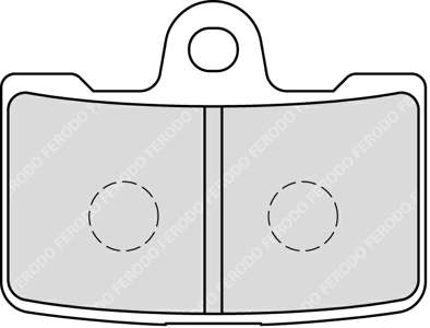 FERODO Brake pad for motorcycle (FDB2240CPRO)
