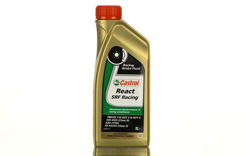 CASTROL Bremsflüssigkeit 70129 React SRF Racing, 1 L A Castrol React SRF Racing ist auch ein patentiertes Hochleistungsniveau, das in vielen Ländern patentiert ist. Castrol React SRF Racing übertrifft die US -Bundesstandards FMVSS 116 DOT 3 und DOT 4, ISO 4925, JIS K2233 und SAE J 1703.
Kann aus Gründen der Qualitätssicherung nicht zurückgenommen werden! 1.