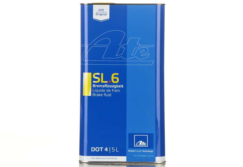 ATE Brake fluid 972329 Specification: DOT5.1, Chemical Properties: Synthetic, Content [litre]: 5, Dry Boiling Point [°C]: 265, Packing Type: Canister 
DOT specification: DOT 5.1, Content [litre]: 5, Dry Boiling Point [°C]: 265, Packing Type: Canister
Cannot be taken back for quality assurance reasons! 1.