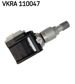 SKF Tire pressure sensor 11152864 Frequency Range [MHz]: 433, Valve colour: Black, Silver, Tightening Torque [Nm]: 6, Mounting Type: Bolted, Plugged, Supplementary Article/Info 2: with groove, with screw, with valves, Permissible maximum speed [km/h]: 210, Housing Colour: Black 1.