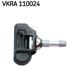 SKF Tire pressure sensor 11152846 Frequency Range [MHz]: 433, Valve colour: Silver, Tightening Torque [Nm]: 8, Mounting Type: Bolted, Supplementary Article/Info 2: with groove, with valves, Permissible maximum speed [km/h]: 250, Housing Colour: Black/White 1.