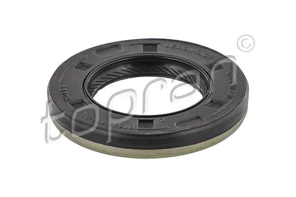 HANS-PRIES Transmission gear seal 11169044 Inner diameter [mm]: 30, Outer diameter [mm]: 50, Height [mm]: 7, Material: FPM (fluoride rubber), Dust Cover: with dust lip, Swirl Type: Right-hand Twist