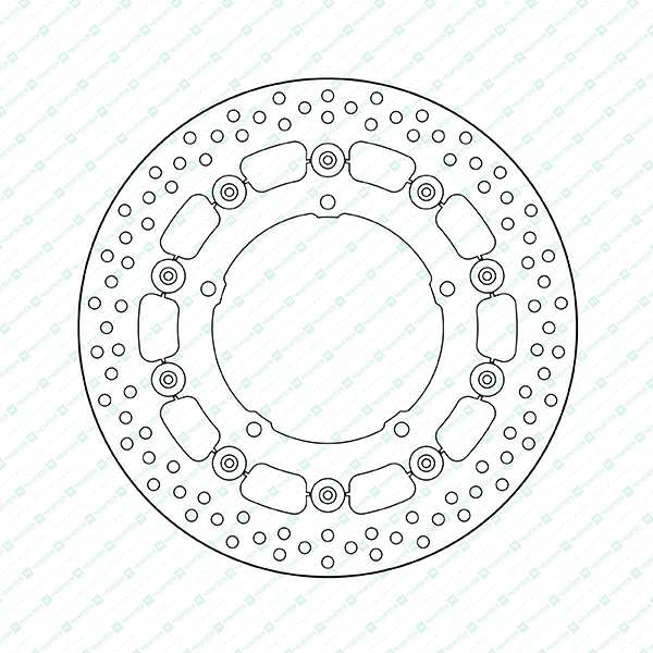 NEWFREN Bremsscheibe für Motorräder 11174375 Schwimmer, Edelstahl