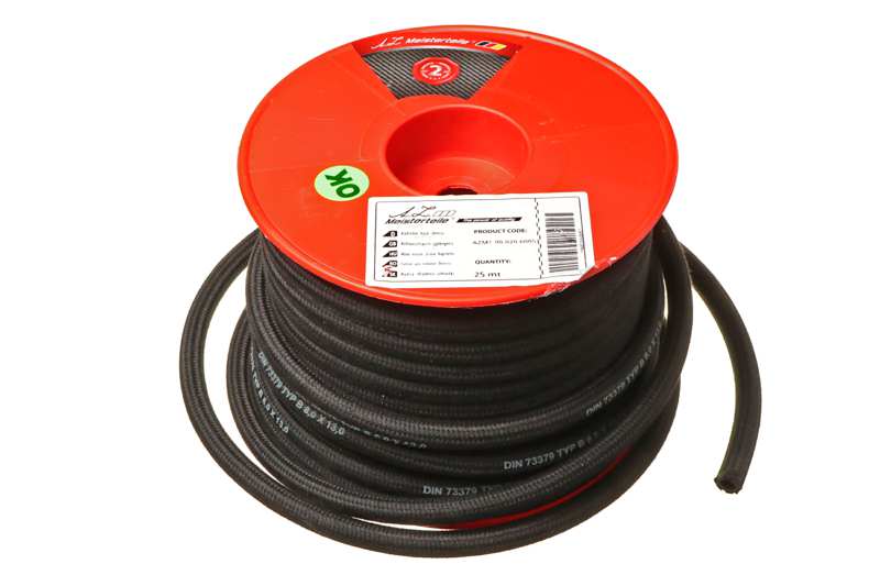 A.Z. MEISTERTEILE Fuel hose 11054076 Inner diameter: 8.0mm. Outer diameter: 13.0mm. fabric coated rubber. NBR / PET. TYPE B. 25 m / roll