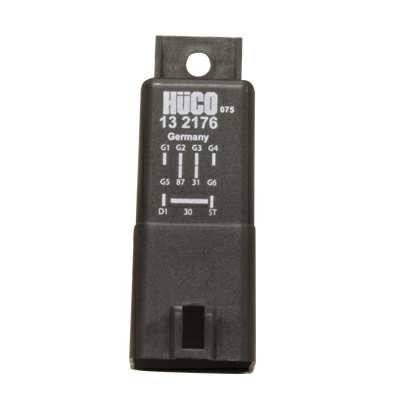 HITACHI Glow plug controller 10218401 Voltage [V]: 12, Number of Cylinders: 4 General Information: Sold in Hueco brand: printing and packaging Recommendation: Use grease for glow plugs 134100 = 10g. or 134101 = 100g., see accessory lists. 1.