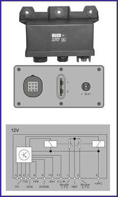 HITACHI Glow plug controller 10738845 Operating Voltage: 12
Operating voltage [V]: 12 General Information: Sold in Hueco brand: printing and packaging Recommendation: Use grease for glow plugs 134100 = 10g. or 134101 = 100g., see accessory lists. 1.