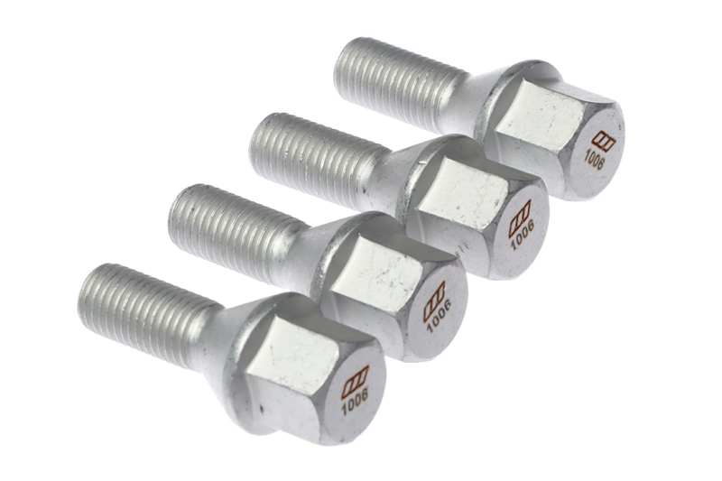 A.Z. MEISTERTEILE Wheel bolt 11108778 4 pcs/pack
Rims: for light alloy rims, for steel rims, Length [mm]: 47,5, Outer Diameter [mm]: 22,3, External Thread Size: M12 x 1,5, Thread Length [mm]: 22, Quality/ Grade: 10.9, Spanner Size: 17, Bolt Head-/Nut Design: Male Hex, Wheel Fastening: Conical Seat F, Material: Steel, Surface: Zinc-coated, Screw length below head [mm]: 21, Fitting Position: Front Axle, Rear Axle, Observe service information: