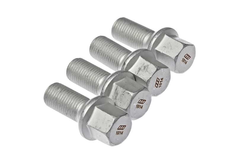 A.Z. MEISTERTEILE Wheel bolt 11108786 4 pcs/pack
Rims: for light alloy rims, for steel rims, Length [mm]: 49, Outer Diameter [mm]: 24,6, External Thread Size: M14 x 1,5, Thread Length [mm]: 26, Quality/ Grade: 10.9, Spanner Size: 17, Bolt Head-/Nut Design: Male Hex, Wheel Fastening: Ball seat A/G, Material: Steel, Surface: Zink flake coated, Screw length below head [mm]: 25, Fitting Position: Rear Axle, Front Axle, Observe service information: