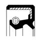 CORTECO Wellendichtring, Differential 235293 Innendurchmesser 1 [mm]: 35, Außendurchmesser 1 [mm]: 56, Höhe 1 [mm]: 10, Höhe 2 [mm]: 16,5, Material: FPM (Fluor-Kautschuk) 2.