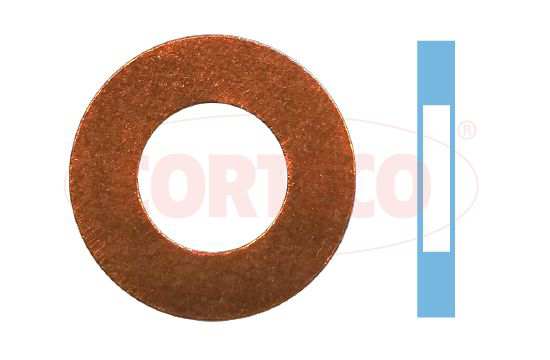 CORTECO Düsenhalter-Dichtring 11184401 Düsenhalter, 4 PCs/Blasen
Innendurchmesser [mm]: 7, Außendurchmesser [mm]: 13,8, Material: Kupfer, Dicke/Stärke [mm]: 1,9, Gebindeart: Blisterpack