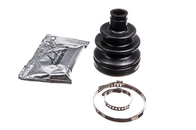 A.Z. MEISTERTEILE Drive shaft boot 11005391 Set. rubber bell. 2 clips. grease
Inner Diameter 1 [mm]: 22, Inner Diameter 2 [mm]: 78, Height [mm]: 110, Bellows Material: NBR (nitrile butadiene rubber), New Part: 1.