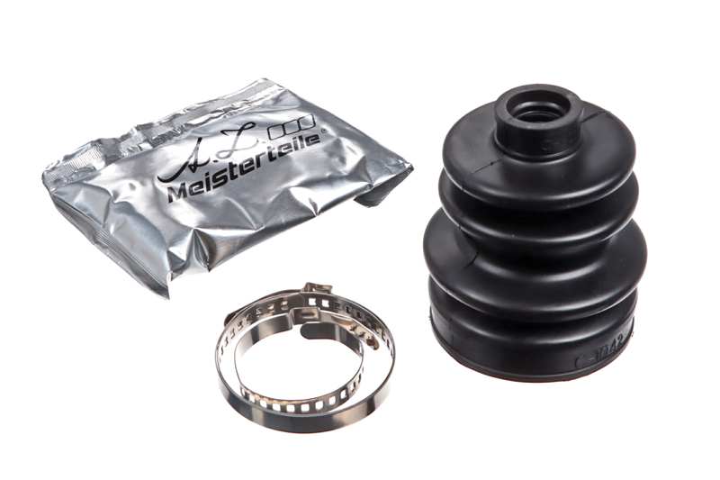 A.Z. MEISTERTEILE Drive shaft boot 11005382 Set. rubber bell. 2 clips. grease
Inner Diameter 1 [mm]: 19, Inner Diameter 2 [mm]: 67, Height [mm]: 90, Bellows Material: NBR (nitrile butadiene rubber), New Part: 1.