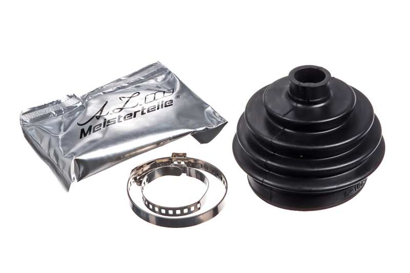 A.Z. MEISTERTEILE Drive shaft boot 11005384 Set. rubber bell. 2 clips. grease
Inner Diameter 1 [mm]: 20, Inner Diameter 2 [mm]: 76, Height [mm]: 84, Thread Size: M20x1.5, Bellows Material: NBR (nitrile butadiene rubber), New Part: , Supplementary Article/Info 2: with nut 1.