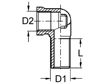 WABCO Rohrverbinder (Druckluft) 10840187 Luftsystem 2.