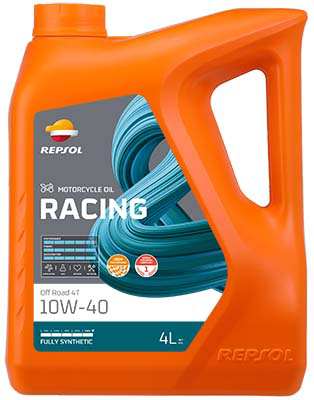 REPSOL Motorenöl (Motorrad) 469430 Racing Off Road 4T, (synthetisch), 10W-40, 4l
Öl: Vollsynthetiköl, Viskositätsklasse SAE: SAE 10W-40, Gebindeart: Flasche, Inhalt [Liter]: 4, Herstellerfreigabe: JASO MA2, Spezifikation nach API: SN
Kann aus Gründen der Qualitätssicherung nicht zurückgenommen werden!