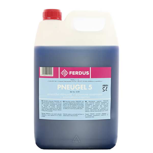 FERDUS Reifenmontage-Gel 11201296 Montagegel - Pnugel 5, 5 Liter, Pnugel verfügt über hervorragende Schlupfeigenschaften für die Installation und den Abbau von Reifen. Es kann auch in einem handgehaltenen Trace -Raum an Stellen verwendet werden, die nicht mit Pinsel (niedrig Profilreifen) verfügbar sind.
Kann aus Gründen der Qualitätssicherung nicht zurückgenommen werden!