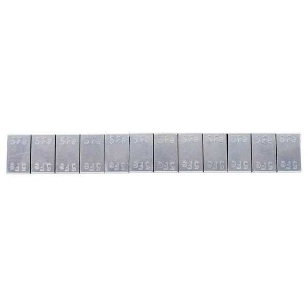 FERDUS Radgewicht 11201346 100 PCs/Pack, FAH5-100 Gewicht für Aluminiumfelgen, 60 g, Silber, verzinkt, Größe: 4 mm