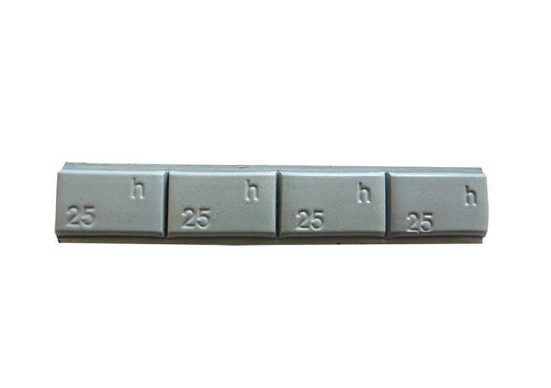 FERDUS Radgewicht 11201410 20 PCs/Pack, LKW -Gewicht Pb 4 x 25 g -300, TGK, selbstadhäsives Kunststoff -Gewicht für LKWs. Stahl für Rand. Grau gefärbt.