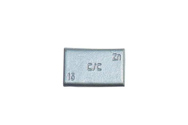 FERDUS Radgewicht 11201424 100 PCs/Pack, Znink -Gewicht ZnC 15G, SZGK, Aluminiumfelgen, graue Epoxidbeschichtung, Breite: 20 mm, Höhe: 3,5 mm