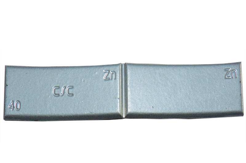 FERDUS Radgewicht 11201429 50 PCs/Pack, Znink -Gewicht ZnC 40G, SZGK, Aluminiumfelgen, graue Epoxidbeschichtung, Breite: 20 mm, Höhe: 3,5 mm