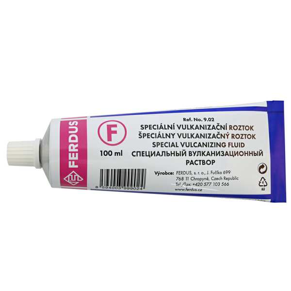 FERDUS Gummireparatur-Vulkanisierflüssigkeit 11201279 Spezielle Vulkanisierungsflüssigkeit wird zur kalten Vulkanisierung von F 100 ml, radial, diagonal, ps, vs Flecken und an 12 und 16 Spikes verwendet. Die Flüssigkeit kann auch für die heiße Vulkanisierung bis zu 155 ° C verwendet werden.
Kann aus Gründen der Qualitätssicherung nicht zurückgenommen werden!