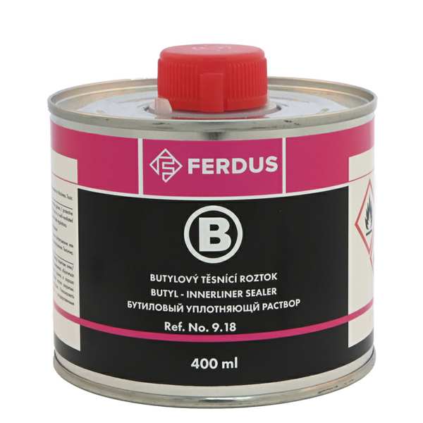 FERDUS Reifenwulst-Dichtmittel-Lösung 11201249 Butyl Inner Liner Sealer B 400 ml, verwendet: Für die Versiegelung der Kanten eines Defektreparaturfleckens muss das Dichtmittel mit einer Bürste auf die geschliffenen Oberflächen in mittleren Schichten und der blauen Kante der Reparaturteile aufgetragen werden. Zum Versiegeln des Randes.
Kann aus Gründen der Qualitätssicherung nicht zurückgenommen werden!