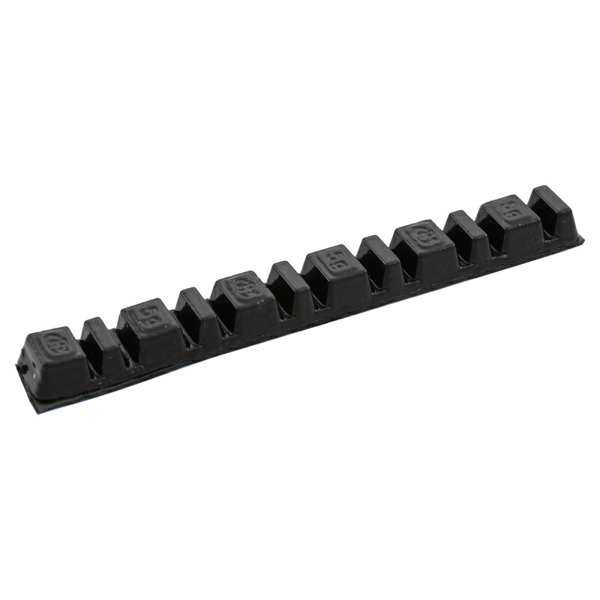 FERDUS Radgewicht 11201406 25 PCs/Paket, Moto -Gewicht 45 g, mtkp, 6 x (5 + 2,5) g, schwarz, Höhe: 7 mm, Qualität, Blei -Selbstadhäsionsgewicht.