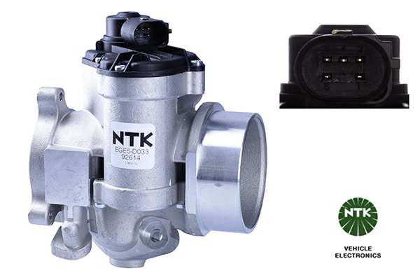 NGK EGR valve 11205542 Operating Mode: Electric, Supplementary Article/Supplementary Info: with gaskets/seals, Number of pins: 5, Material: Metal, Connector Shape: D Shape