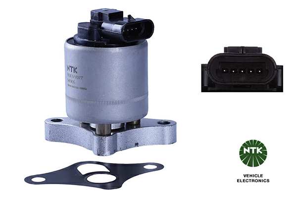 NGK EGR valve 11205567 Operating Mode: Electric, Supplementary Article/Supplementary Info: with gaskets/seals, Number of pins: 5, Material: Steel, Connector Shape: oval