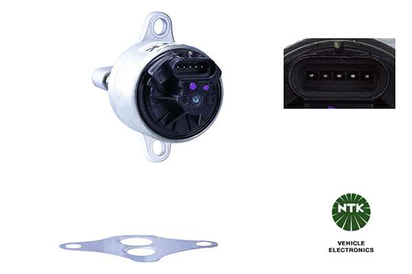 NGK EGR valve 11205570 Operating Mode: Electric, Supplementary Article/Supplementary Info: with gaskets/seals, Number of pins: 5, Material: Metal, Connector Shape: rectangular