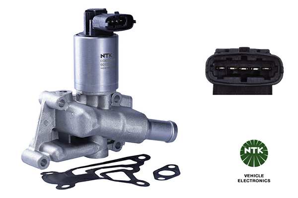 NGK EGR valve 11205536 Operating Mode: Electric, Supplementary Article/Supplementary Info: with gaskets/seals, Number of pins: 5, Material: Steel, Connector Shape: oval