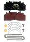 TEXTAR Brake pad for disc brake (cargo) 961221 Set
Width [mm]: 210,6, Height [mm]: 92,4, Thickness [mm]: 29,8, Wear Warning Contact: prepared for wear indicator, Supplementary Article/Supplementary Info: with accessories, WVA Number: 29313, Brake Lining Backplate Material: Steel, Brake System: Wabco PAN 19-1 2.