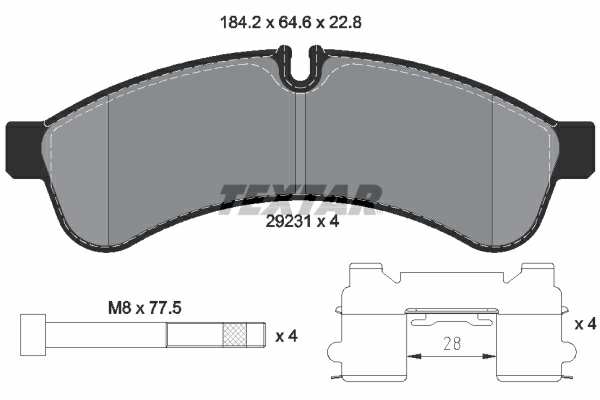 TEXTAR Bremsbelag für Scheibenbremsen (LKW) 10094279 Set
Breite [mm]: 184,2, Höhe [mm]: 64,8, Dicke/Stärke [mm]: 22,8, Verschleißwarnkontakt: für Verschleißwarnanzeiger vorbereitet, Ergänzungsartikel/Ergänzende Info 2: mit Bremssattelschrauben, Ergänzungsartikel/Ergänzende Info: mit Zubehör, WVA-Nummer: 29231, Bremssystem: Brembo