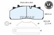 TEXTAR Bremsbelag für Scheibenbremsen (LKW) 10854647 Set
Einbauposition: Vorderachse, Bremssystem: WABCO PAN 19-1, Länge [mm]: 210,41, Höhe [mm]: 92,3, Dicke/Stärke [mm]: 29,5 1.