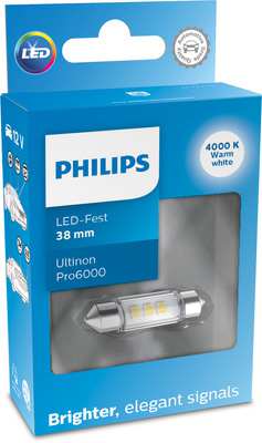 PHILIPS LED Bulb 11205959 Cannot be used in road traffic! Ultinon, LED, 38mm, Wu60, 12V, 1W, 1pcs/Blister
Lamp Type: LED, Voltage [V]: 12, Rated Power [W]: 1, Socket Type bulb: SV8.5-8, Colour Temperature [K]: 4000, Festoon bulb design: FEST 38 mm
Cannot be taken back for quality assurance reasons! 1.