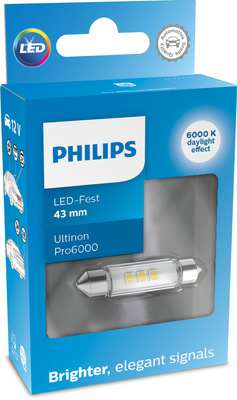 PHILIPS LED-Glühbirne 11205964 Kann nicht im Straßenverkehr verwendet werden! Ultinon, LED, 43 mm, Cu60, 12 V, 1W, 1PCS/Blister
Lampenart: LED, Spannung [V]: 12, Nennleistung [W]: 1, Sockelausführung Glühlampe: SV8.5-8, Farbtemperatur [K]: 6000, Ausführung Soffittenglühlampe: FEST 43 mm
Kann aus Gründen der Qualitätssicherung nicht zurückgenommen werden! 1.