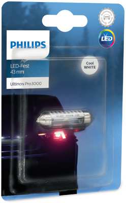 PHILIPS LED-Glühbirne 11205963 Kann nicht im Straßenverkehr verwendet werden! Ultinon, LED, 43 mm, U30CW, 12 V, 0,6 W, 1PCS/Blister
Lampenart: LED, Spannung [V]: 12, Nennleistung [W]: 0,6, Sockelausführung Glühlampe: SV8.5-8, Ausführung Soffittenglühlampe: FEST 43 mm
Kann aus Gründen der Qualitätssicherung nicht zurückgenommen werden! 1.