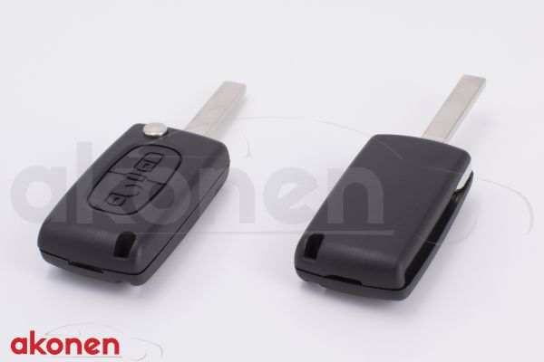 AKONEN Key shells 10208860 Citroen, with key stalks, 2 button: Open/closing button, no electronics and element! Without logo/brand!
Required appliance battery: CR 1620, Supplementary Article/Info 2: without electronics, Version: 004CT016, Number of control buttons: 2, Car key function: with locking button, with unlocking button, Key Blank Profile ID: VA2