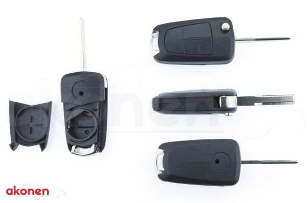 AKONEN Key shells 10208950 Opel, with key stems, 2 button: Open/closing button, no electronics and element! Without logo/brand!
Required appliance battery: CR 2032, Supplementary Article/Info 2: without electronics, Version: 004OP001, Number of control buttons: 2, Car key function: with locking button, with unlocking button, Key Blank Profile ID: HU100