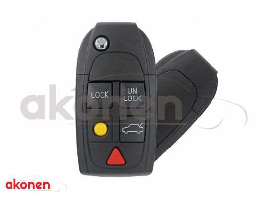 AKONEN Key shells 11206754 Volvo S40 / S60 / S80, Open / Closing button, boot opening button, vehicle blocking button (position indicator / dipped lighting), panic button, profile: ne66
Required appliance battery: CR 2016, Supplementary Article/Info 2: without electronics, Number of control buttons: 5, Car key function: with locking button, with unlocking button, with luggage compartment unlocking button, with button for locating vehicle (park light/low beam), with panic button (activation of alarm), Key Blank Profile ID