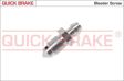 QUICK BRAKE Bleed screw 10905765 2 pcs/pack
Length [mm]: 30, Thread Size: M10x1, Thread Type: with external thread, Spanner Size: 11 1.