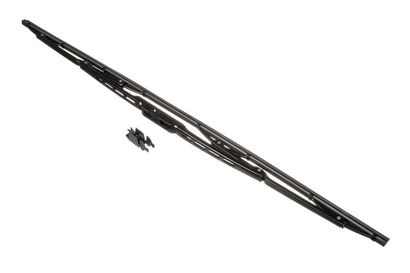 A.Z. MEISTERTEILE Wiper blades 10985361 600 mm. with 2 adapters. conventional metal. graphite coated
Length 1 [mm]: 600, Wiper blade type: Bracket wiper blade without spoiler