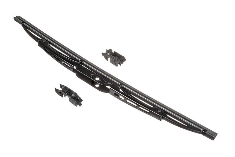 A.Z. MEISTERTEILE Wiper blades 10985354 380 mm. with 2 adapters. conventional metal. graphite coated
Length 1 [mm]: 380, Wiper blade type: Bracket wiper blade