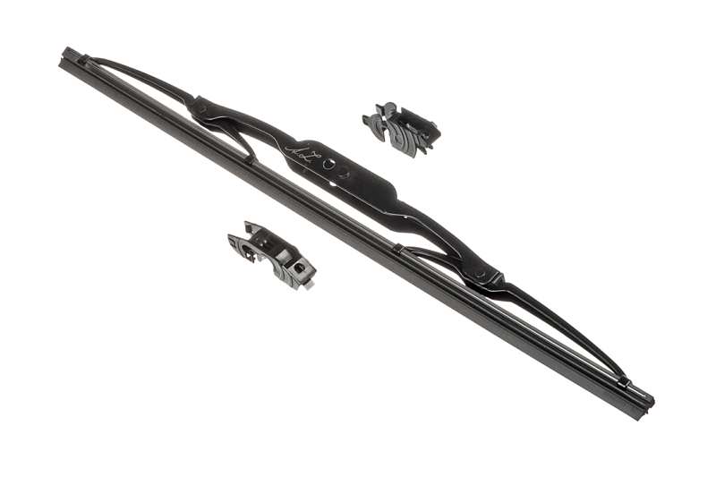 A.Z. MEISTERTEILE Wiper blades 10985353 350 mm. with 2 adapters. conventional metal. graphite coated
Length 1 [mm]: 350