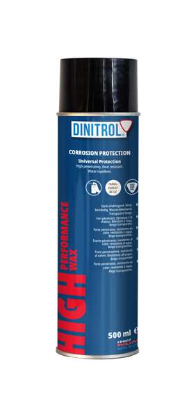 DINITROL Hohlraumschutz 11210478 Dinitrol HP Wachs 500 ml (weißsitzes) Spray, Dinitrol Hochleistungs-Wachsspray Hochleistungs-milchartiger Flüssigkeitswachs mit niedrigem Viskosität. Dinitrol HP Wax hat ein Wasserschutzmittel und eine sehr gute Penetration, "selbstheutige" Eigenschaften, enthält rostige Inhibitoren, eindringt Rost, stoppt weiter rostend. Nach dem Streuen ca. Nach 1 Stunde tropfenfrei.
Kann aus Gründen der Qualitätssicherung nicht zurückgenommen werden!