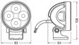 OSRAM Arbeitsscheinwerfer 11210443 LED. Light Bar Vx. Runde VX80-WD. Befestigungsmodus: Verschraubt. 12/200V. 22W. 6000k. 1150lm. 1pcs/Box.
Lampenart: LED, Bordnetzausführung: für Fahrzeuge mit 12V Bordnetz, für Fahrzeuge mit 24V Bordnetz, Nennleistung [W]: 20, erfüllt ECE-Norm: R10 R112, Montageart: geschraubt 2.