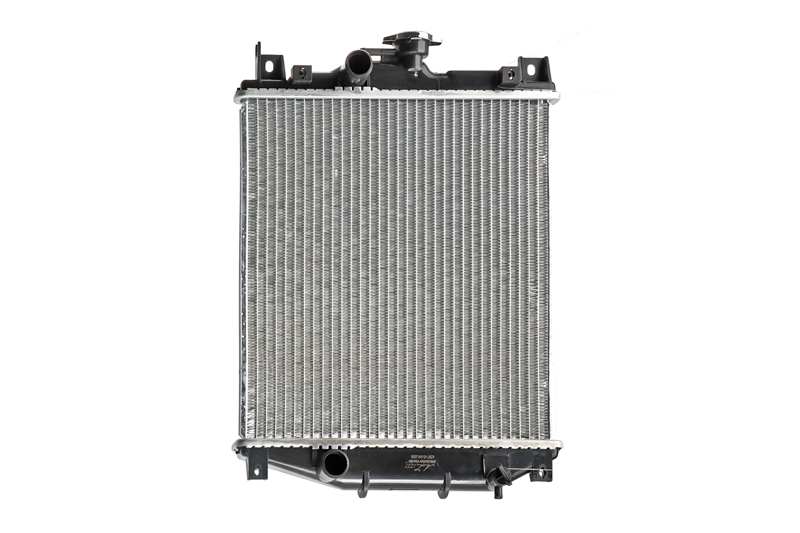 A.Z. MEISTERTEILE Radiator 10400739 Cooling fins material: Aluminium, Core Depth [mm]: 23, Core Length [mm]: 344, Core Width [mm]: 341, Inlet O [mm]: 28, Outlet O [mm]: 28, Radiator type: Mechanically jointed cooling fins, Supplementary Article/Info 2: without expansion tank, Supplementary Article/Supplementary Info: without gasket/seal, Water Tank Material (radiator): Plastic