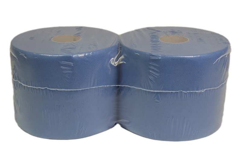 A.Z. MEISTERTEILE Paper towels 11221071 Cleaning paper, 2 rolls/pack, colour: light blue, recycled paper, sheet size: 22 cm × 38 cm, 500 sheets/roll 1.